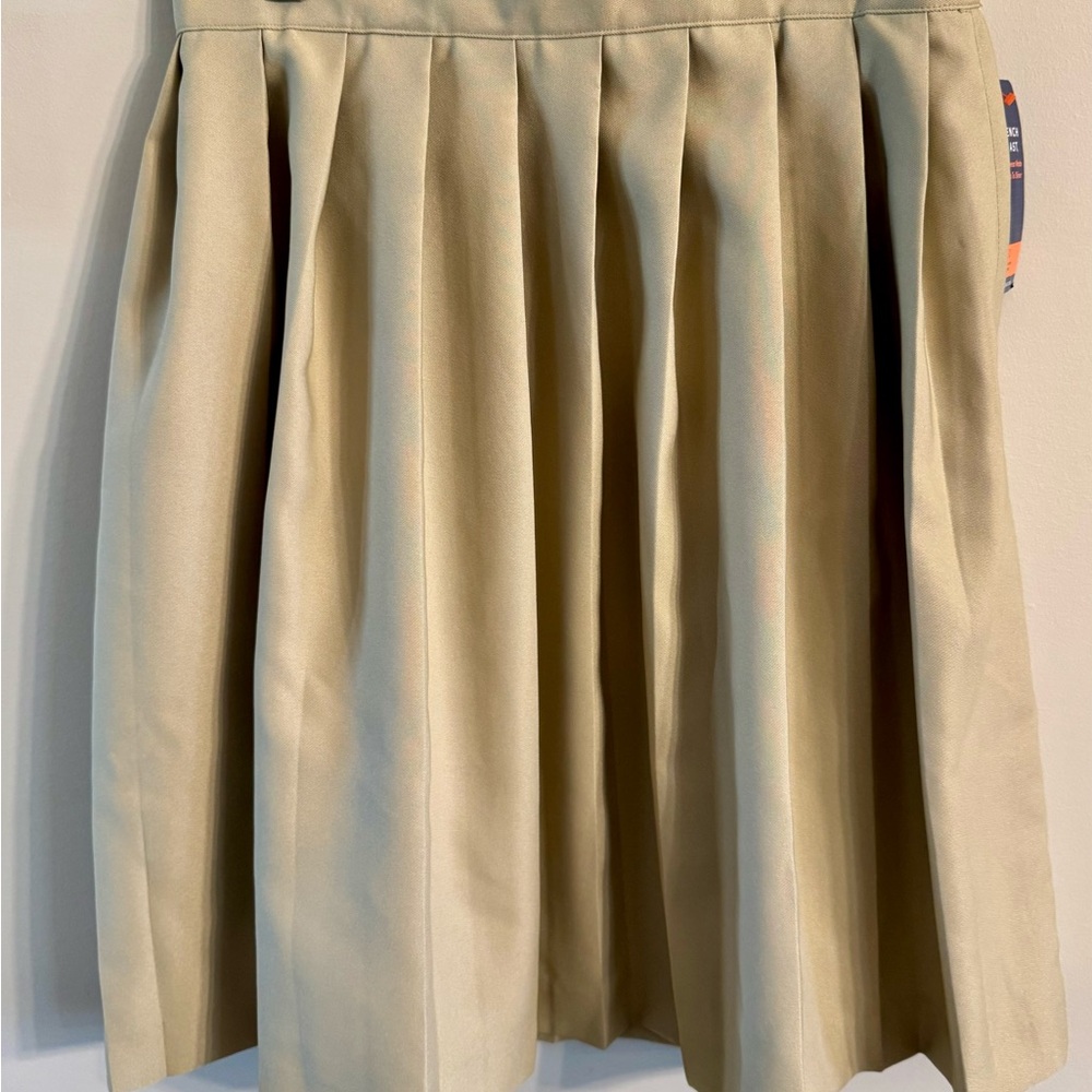 French Toast Khaki‎ Pleated Uniform Skirt Size 14